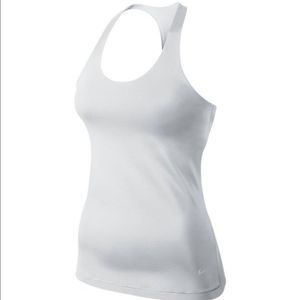 NWOT Nike Tank Top I-Beam White Women’s Size Large Slim Fit